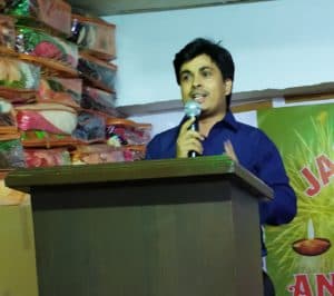 Members having a productive discussion at a table.